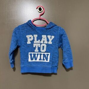Carter's Blue Hoodie with 'Play to Win' Design